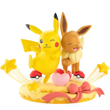 DMHTOY Funsm Pokemon Psyduck Slowpoke Pikachu Eevee Gengar Mimikyu Mini Figure