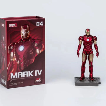 DMHTOY ZD Toy MARVEL Iron Man MK1 MK2 MK3 MK4 MK5 MK6 MK7 4" Action Figure