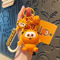 DMHTOY Garfield Family Cute Garfield Odie Keychain