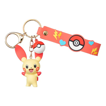 DMHTOY Funsm Pokemon GENGAR JIGGLYPUFF PIKACHU PLUSLE MINUN MEOWTH Keychain