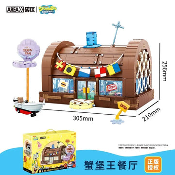 DMHTOY In Stock AREAX SpongeBob SquarePants Building Blocks