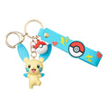 DMHTOY Funsm Pokemon GENGAR JIGGLYPUFF PIKACHU PLUSLE MINUN MEOWTH Keychain