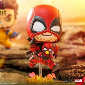 DMHTOY HotToys Marvel Headpool&Wolverine Cosbi Bobble-Head Collection Blind Box