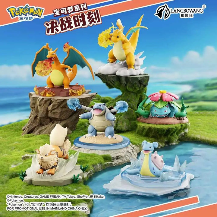 DMHTOY Pokemon Decisive Moment Series Charizaro Blastoise Venusaur Figurines