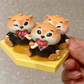 DMHTOY Zootopia Sit Series Judy Nick Mr.Big Flash Figurines Blind Box