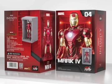 DMHTOY ZD Toy MARVEL Iron Man MK1 MK2 MK3 MK4 MK5 MK6 MK7 4" Action Figure