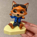 DMHTOY Zootopia Sit Series Judy Nick Mr.Big Flash Figurines Blind Box