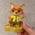 DMHTOY Zootopia Sit Series Judy Nick Mr.Big Flash Figurines Blind Box